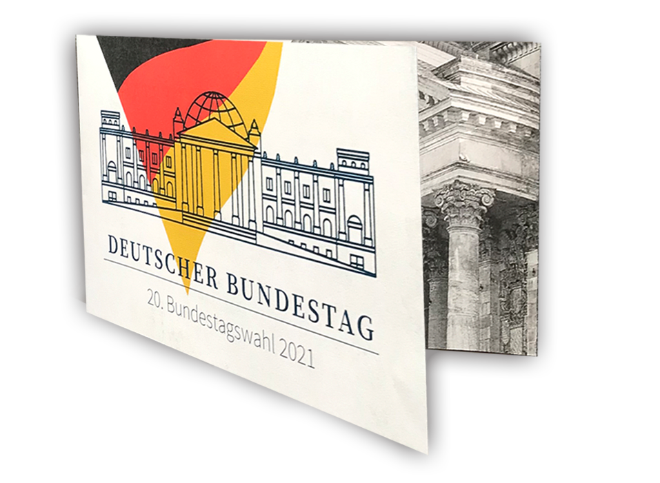 Bundestagswahl 2021 Portokarte Sonderedition - Streng limitierte