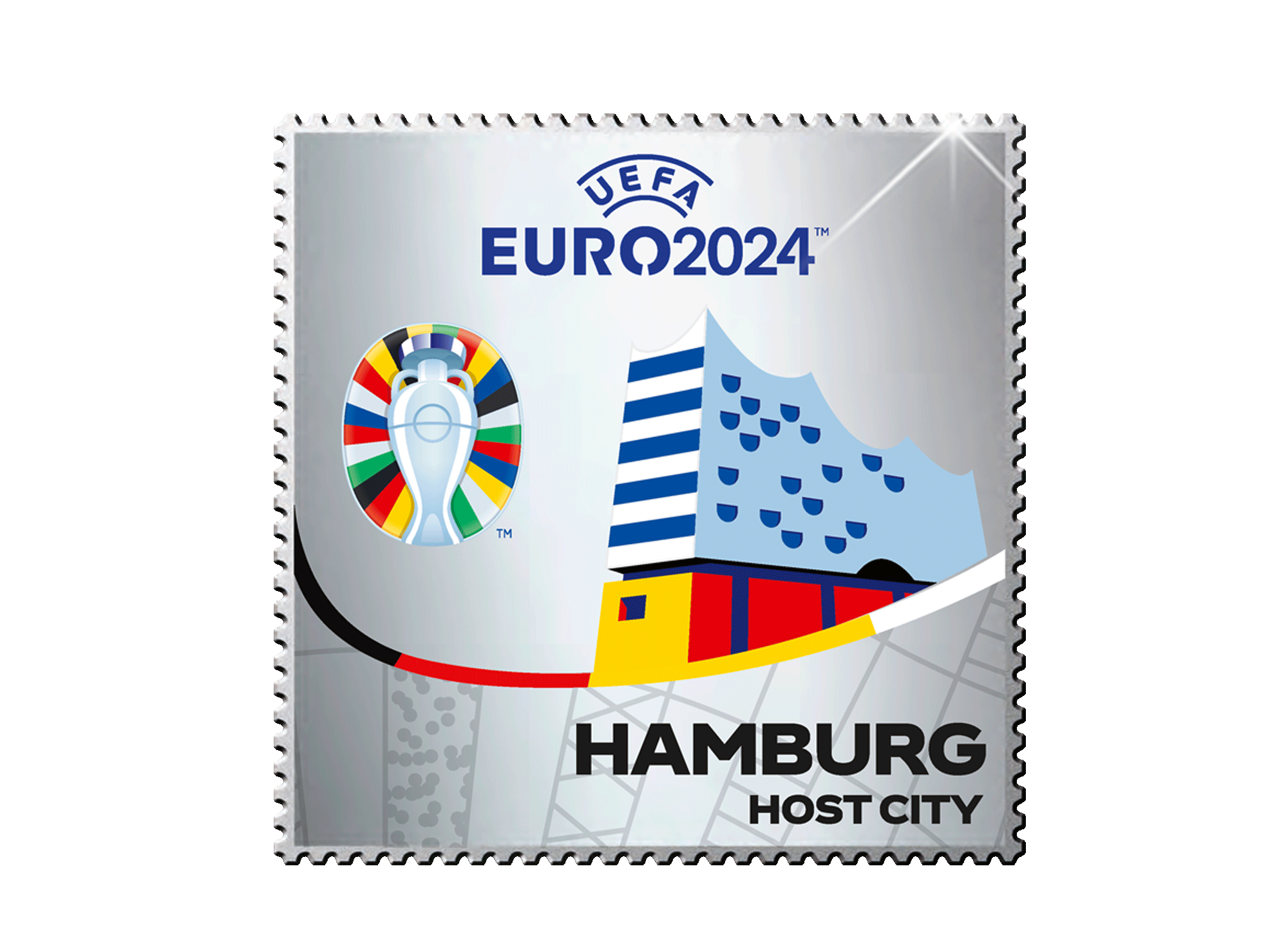 International Silver Stamps "UEFA EURO 2024" borek.de