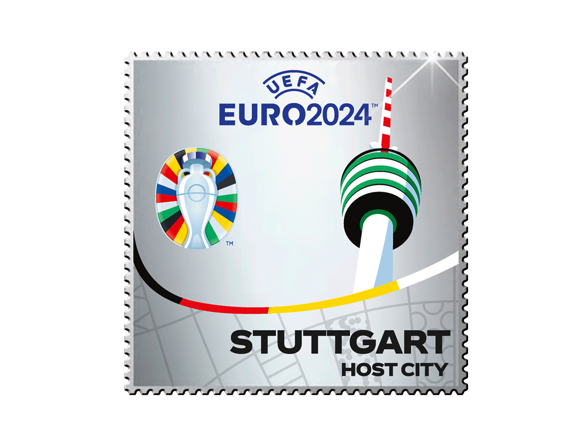 International Silver Stamps "UEFA EURO 2024" borek.de