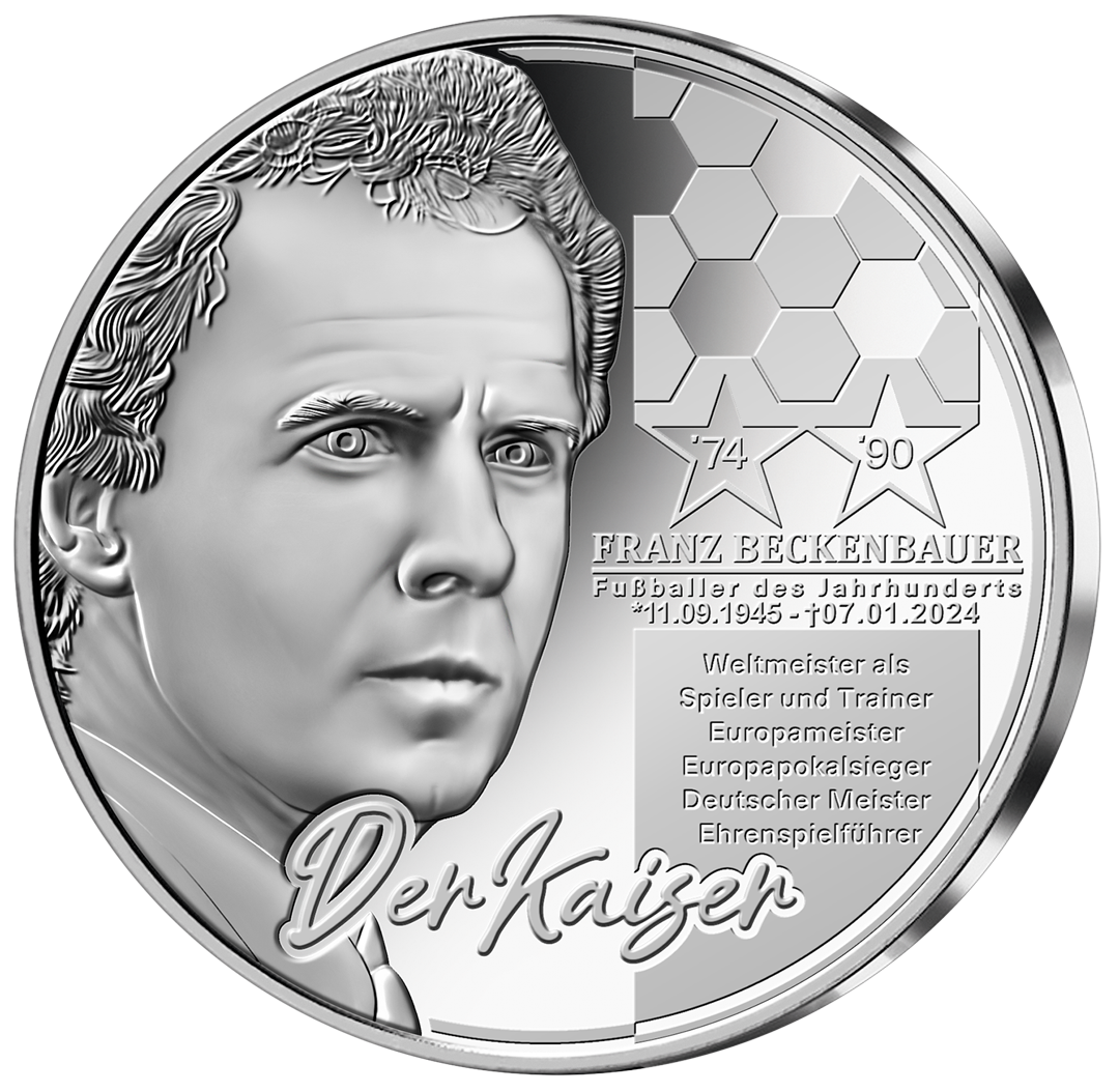 Ihre Beckenbauer-Gedenkprägung