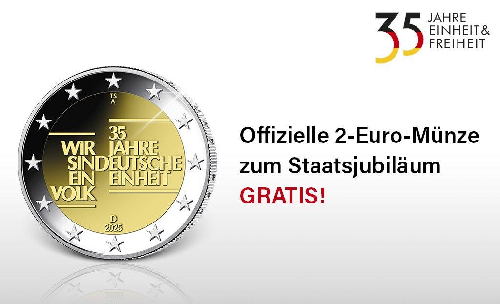 2-Euro-Münze Gratis