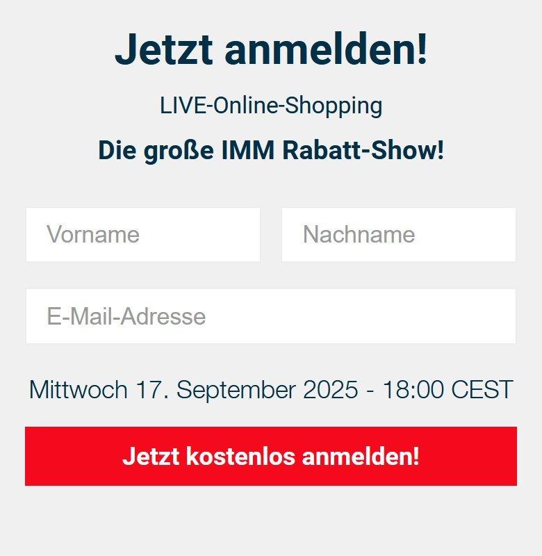 Jetzt kostenlos anmelden