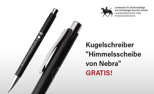 Ihr Geschenk: Kugelschreiber &raquo;Himmelsscheibe von Nebra&laquo;