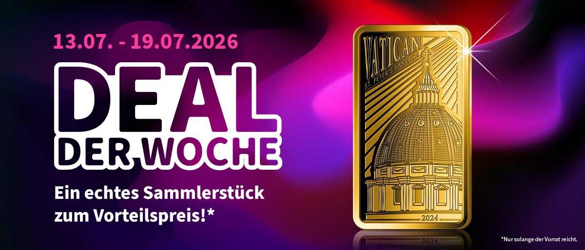 Deal der Woche - Ein echtes Sammlerstück zum Vorteilspreis - Golbarren Vatican 2024 Vorderseite