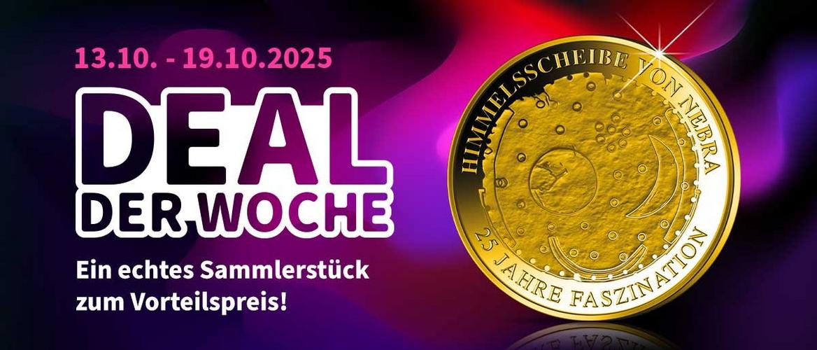 25 Jahre Faszination: Die Gedenkprägung zu Ehren der Himmelsscheibe von Nebra aus reinstem Gold