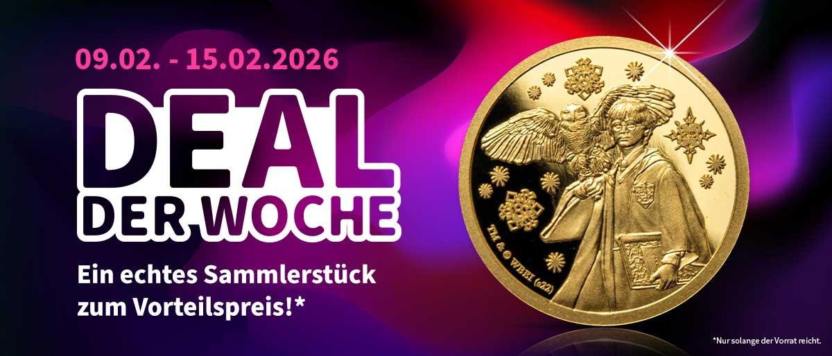 Deal der Woche: Harry Potter Winter-Gedenkmünze, Aktionszeitraum 09.–15.02.2026