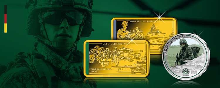 Neue Sammlermünzen: 70 Jahre Bundeswehr!