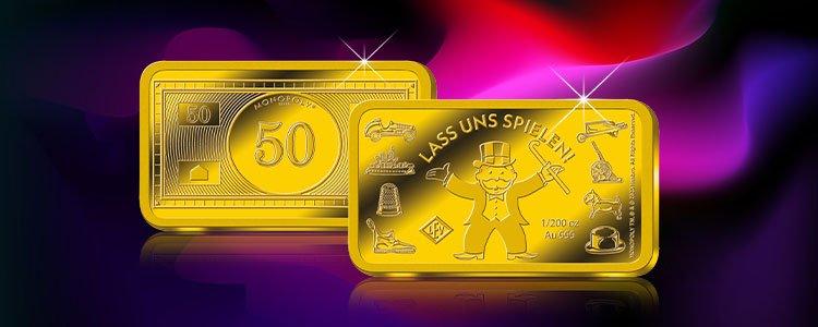 Deal der Woche: Monopoly-Goldbarren „Lass uns spielen!“ zum Vorteilspreis vom 15.06.–21.06.2026.