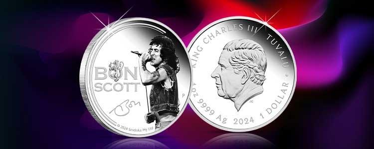 Deal der Woche vom 26.01.–01.02.2026 mit Sammlermünze Bon Scott als exklusives Vorteilspreis-Angebot.