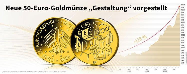 Deutschlands offizielle 50-Euro-Goldmünze 2026 "Gestaltung"
