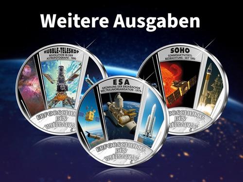 weitere Ausgaeben der Silberkollektion "Erforschung des Weltraums"