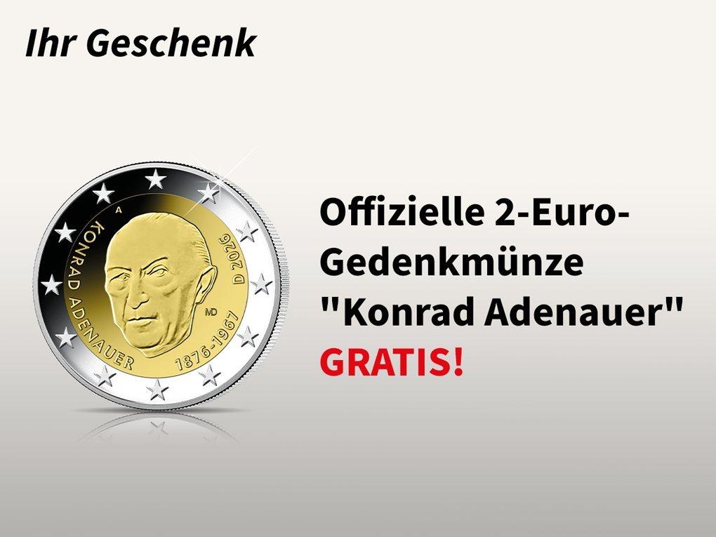 Konrad Adenauer Euro Münze