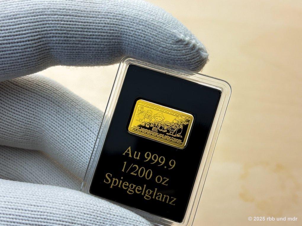 Gold-Gedenkbarren Unser Sandmännchen und seine Freunde