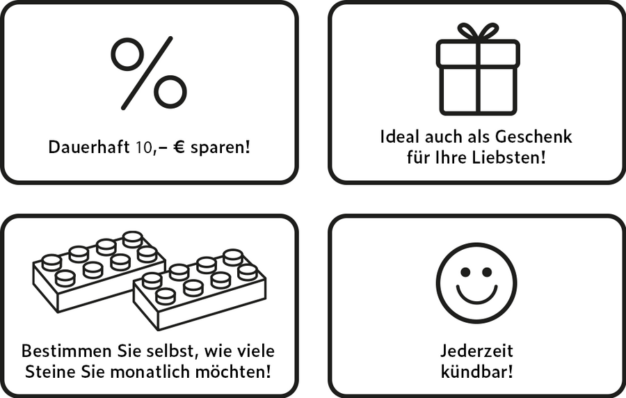 Mit Silberbausteinen im Abo sparen - Jederzeit k&uuml;ndbar!