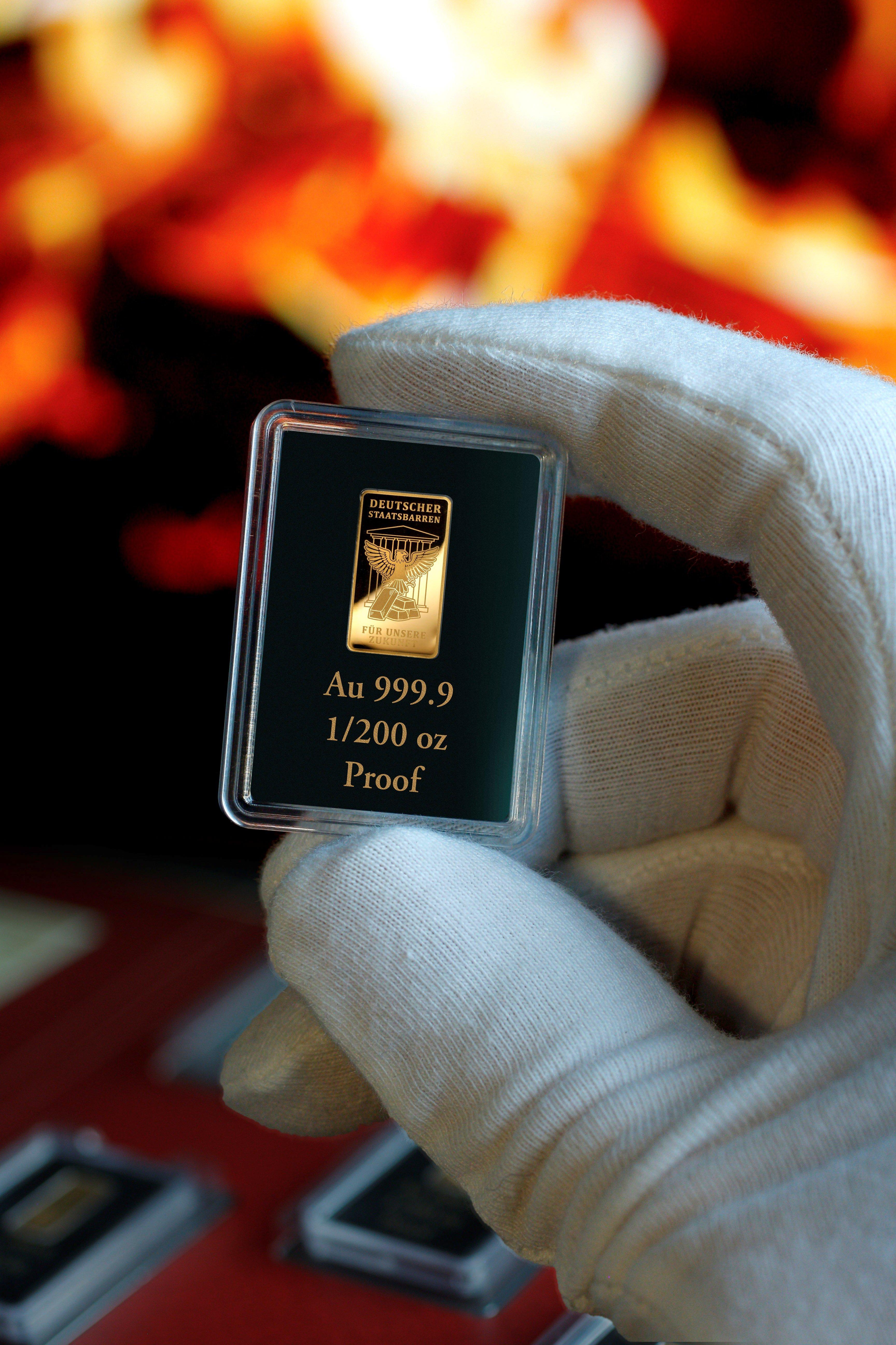 Goldbarren der exklusiven Gold-Kollektion &bdquo;Staatsgold &ndash; Deutschland