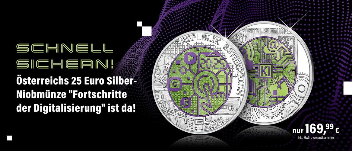 25 Euro Silber Niobmünze