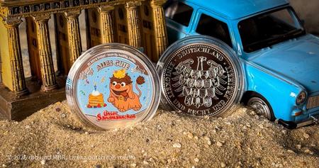 Offizielle Silber-Jubil&auml;umspr&auml;gung &bdquo;50 Jahre Moppi&rdquo;