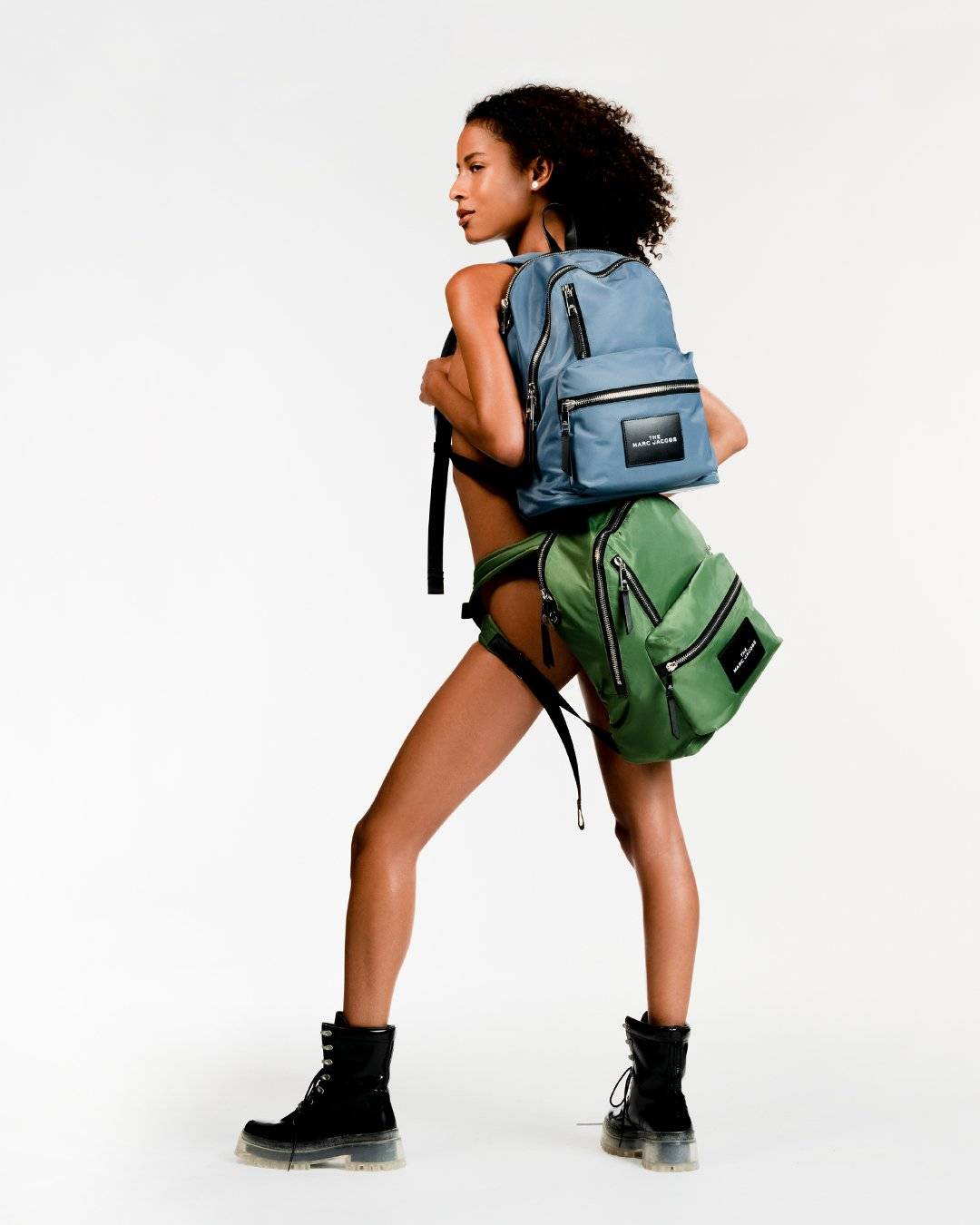 Marc jacobs green backpack new arrivals