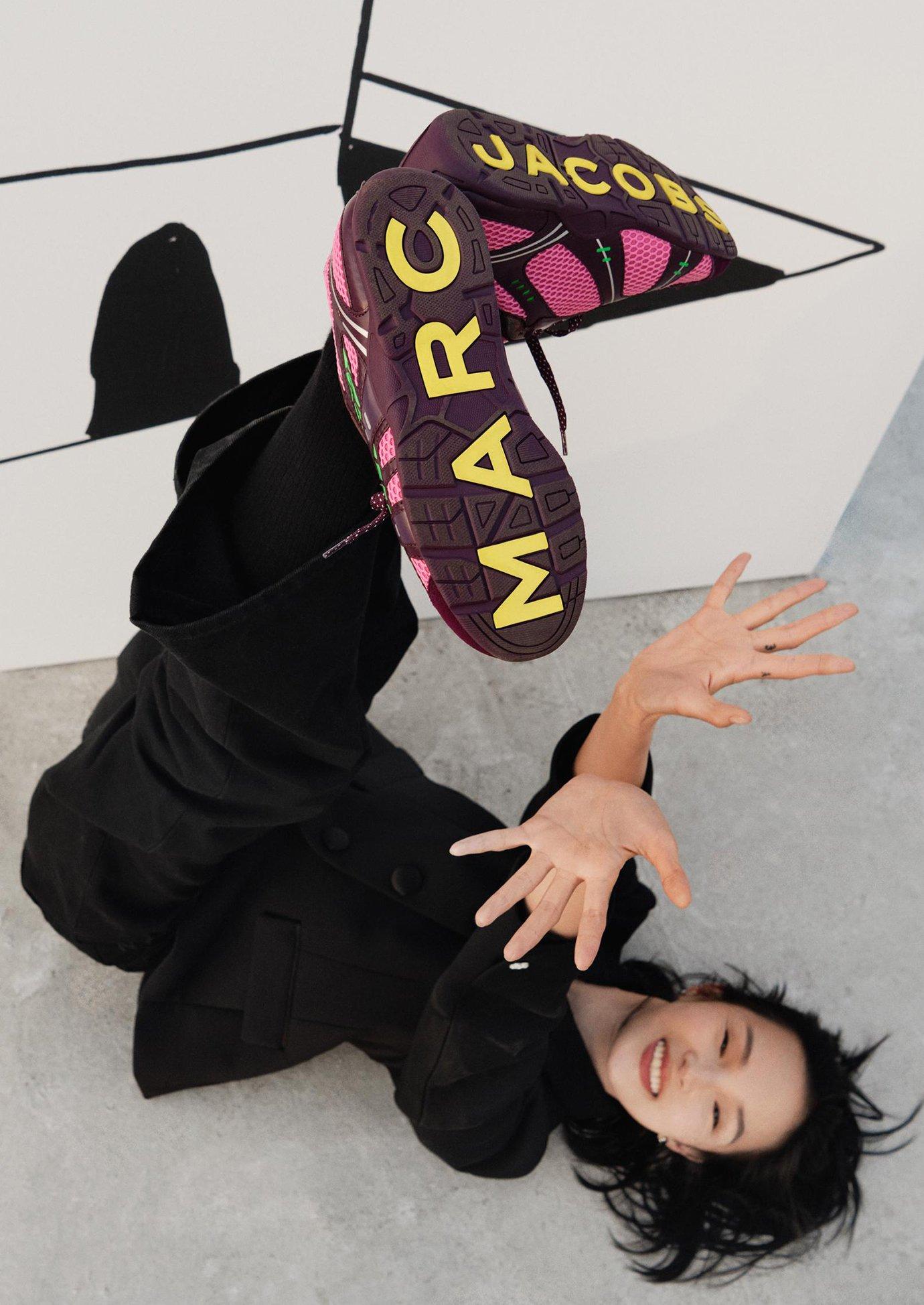 Marc Jacobs ブラック フラットシューズ MARC JACOBS JACOBS マークジェイコブス THE MOUSE SHOE REDUX