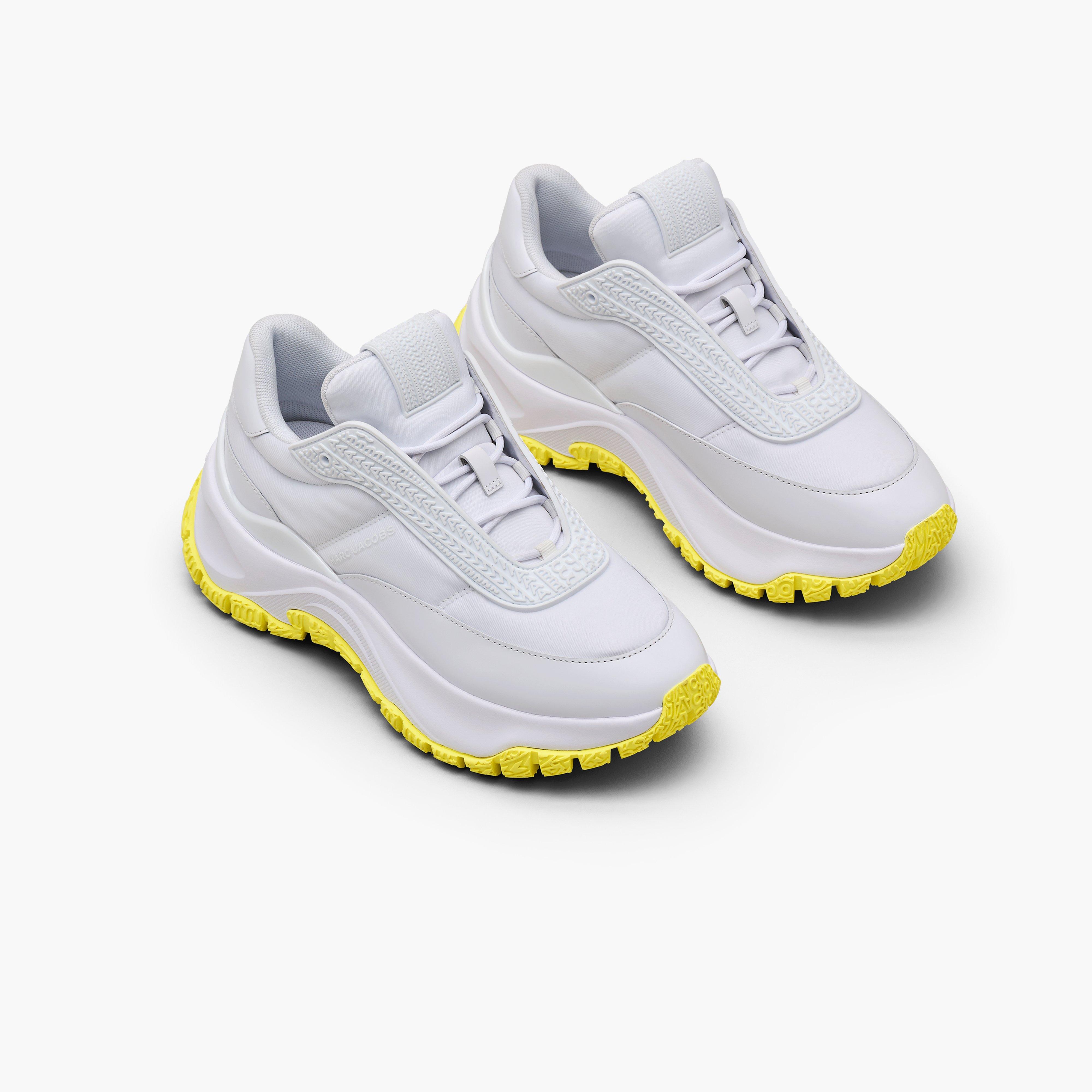 Marc by Marc jacobs The Lazy Runner,WHITE/YELLOW