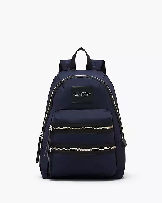 Grey Belt Lock Leather Mini Backpacks