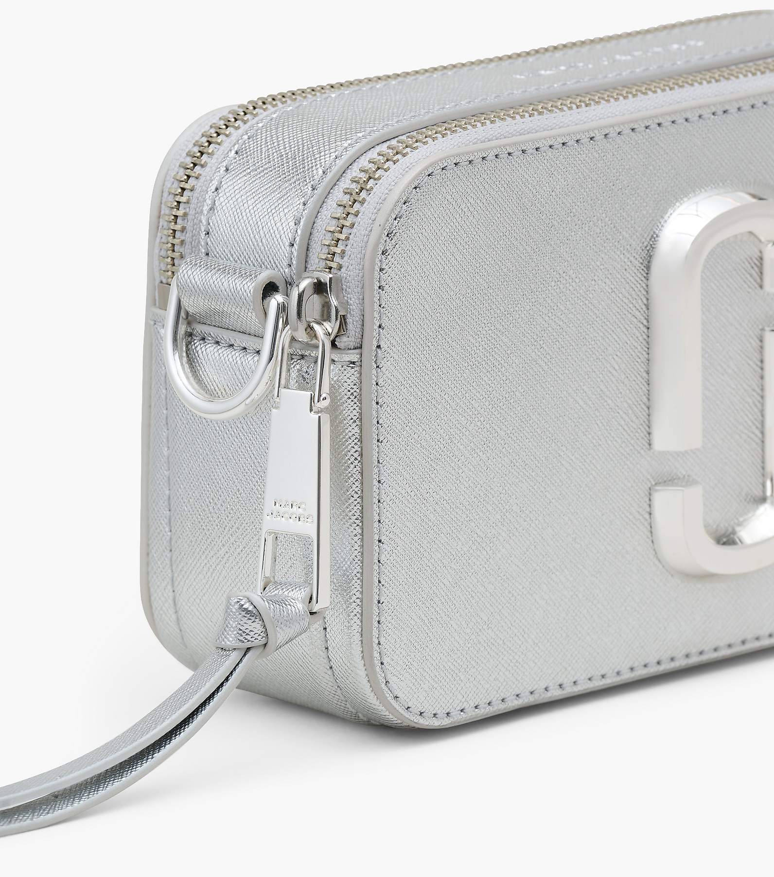 The Snapshot Leather Camera Bag in Grey - Marc Jacobs