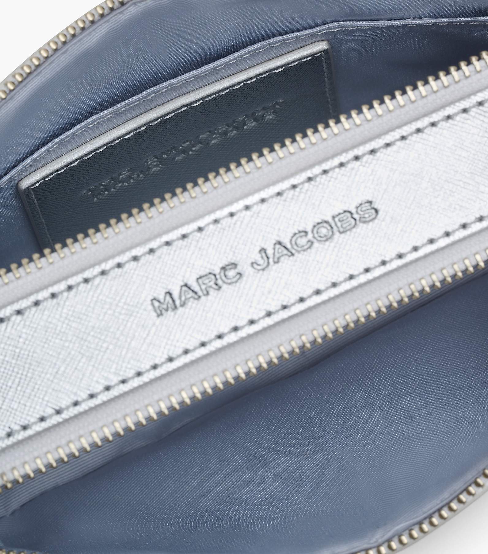 The Marc Jacobs The Snapshot DTM Metallic Silver in Saffiano