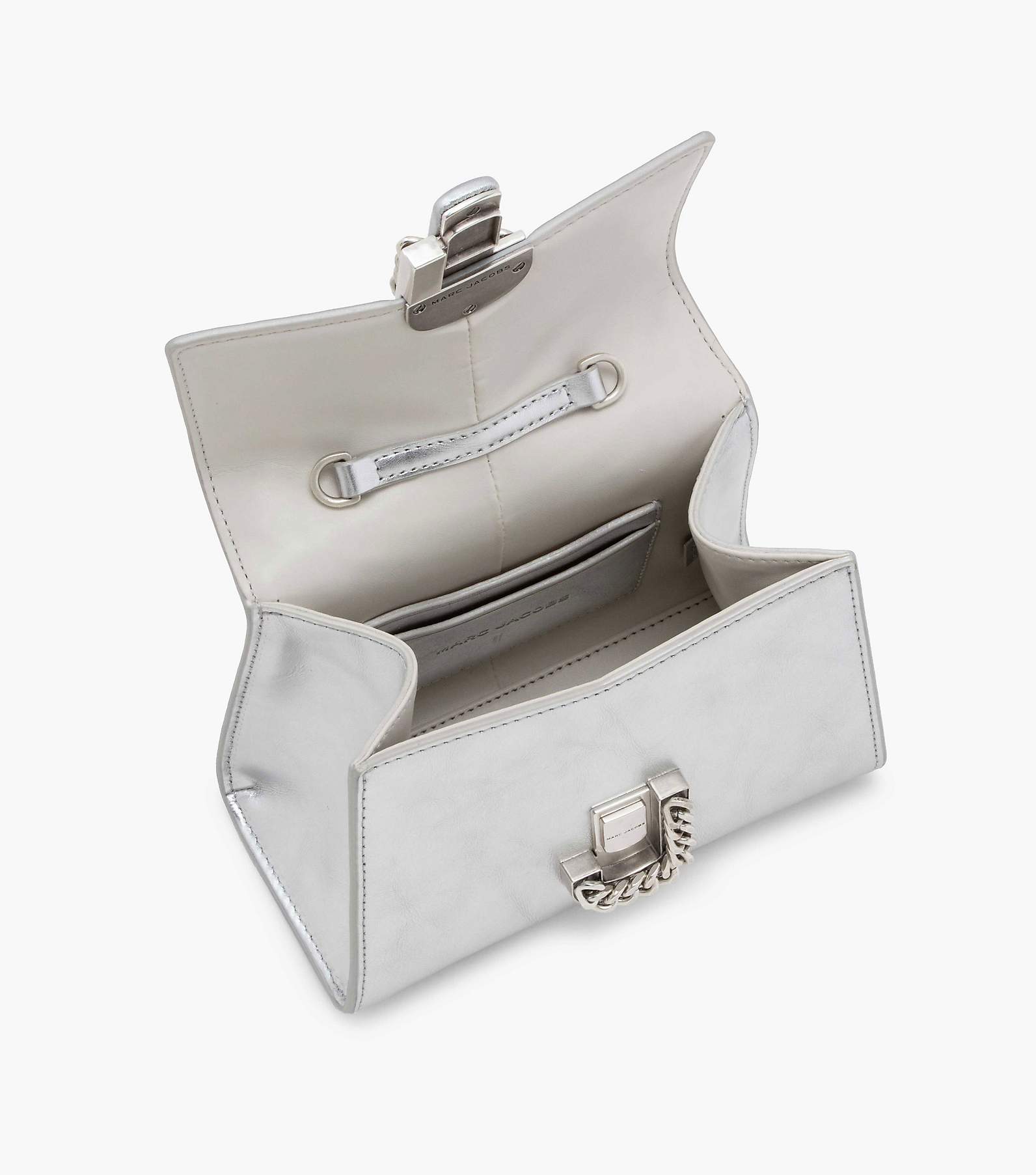 Marc Jacobs Metallic Silver Duffle Bag #A6251234