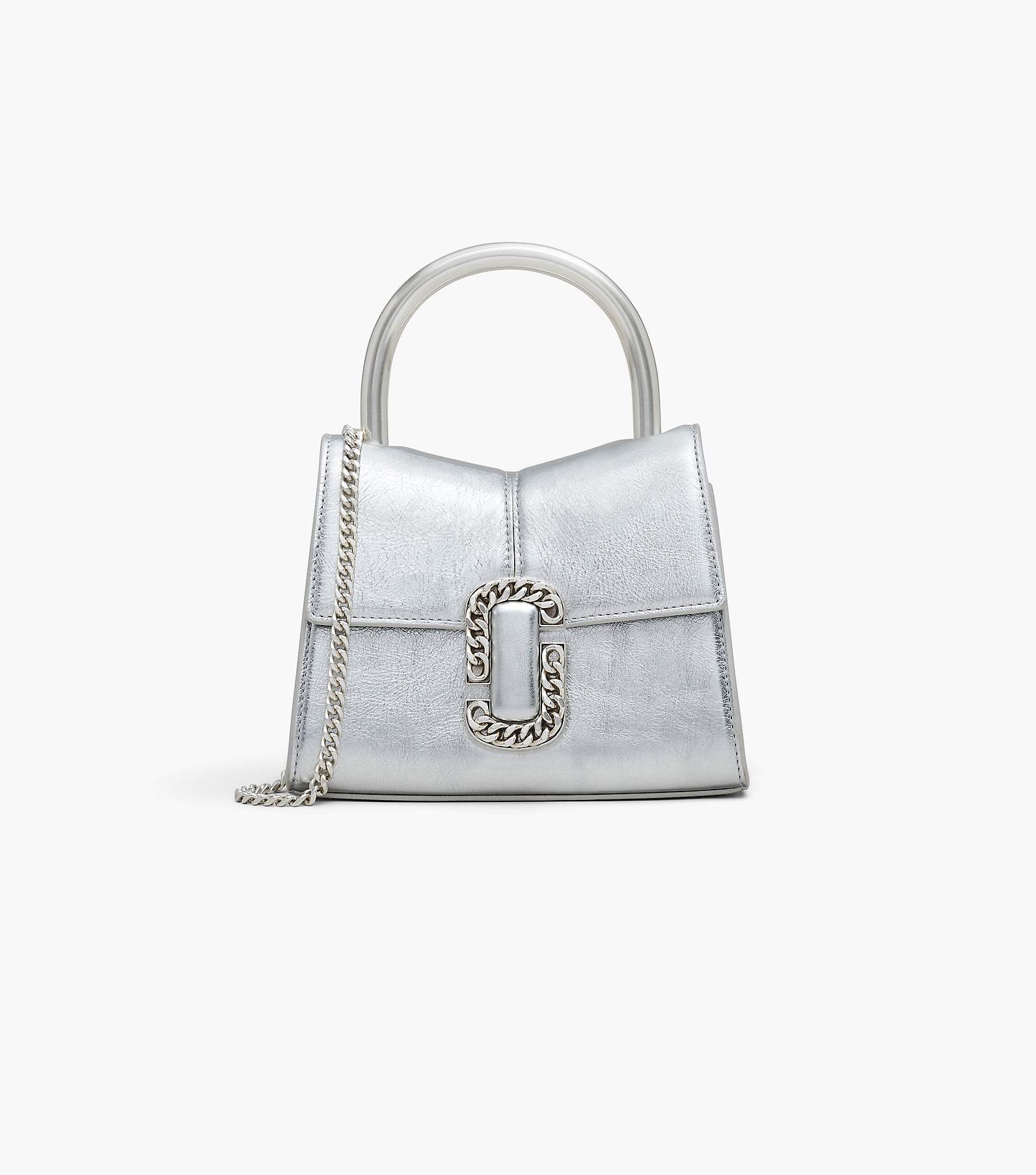 Marc Jacobs Silver Small Snapshot Bag Marc Jacobs