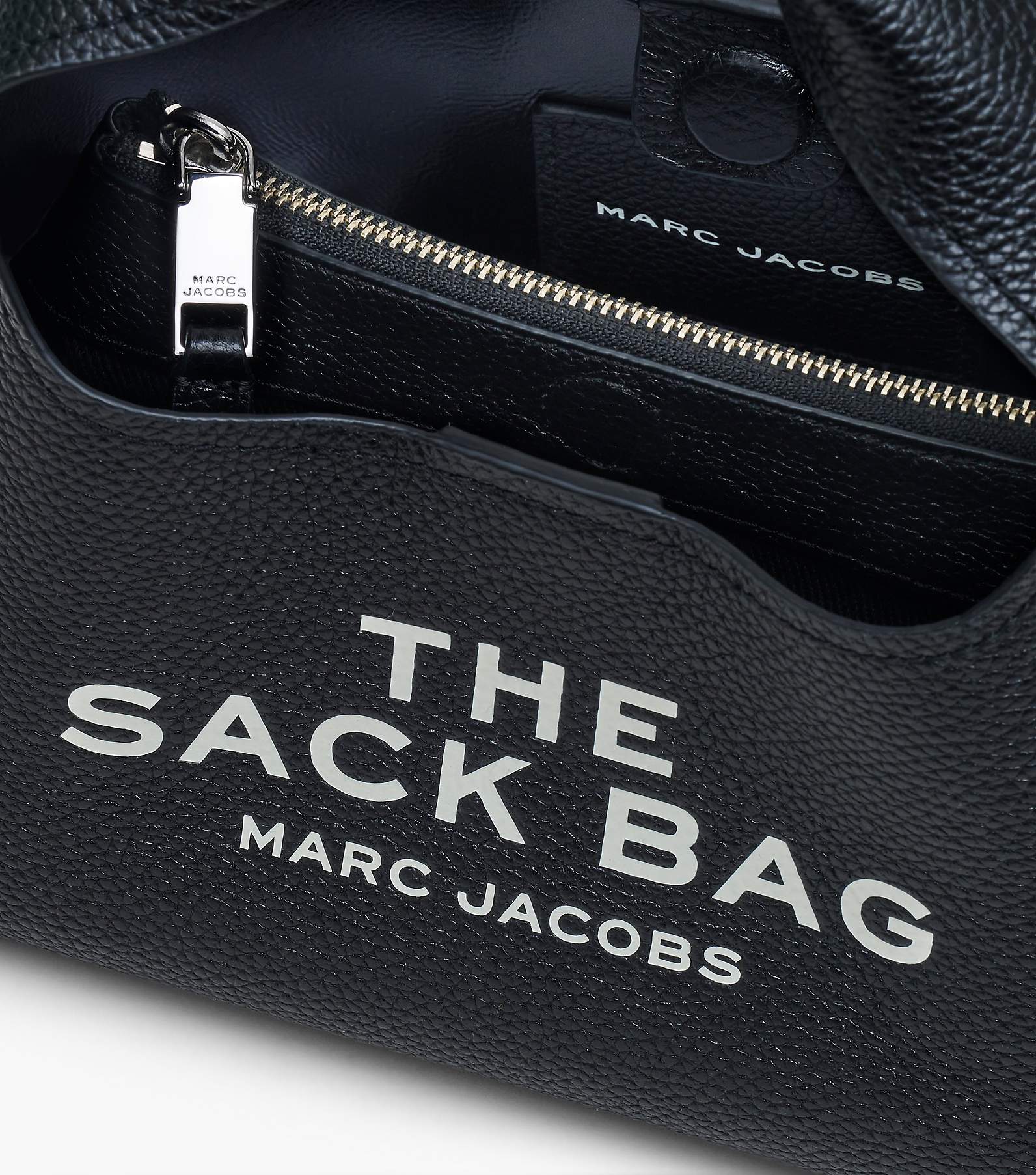 The Sack Mini Leather Tote Bag in Black - Marc Jacobs