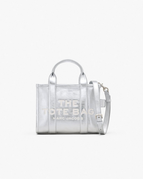 Marc jacobs silver tote deals