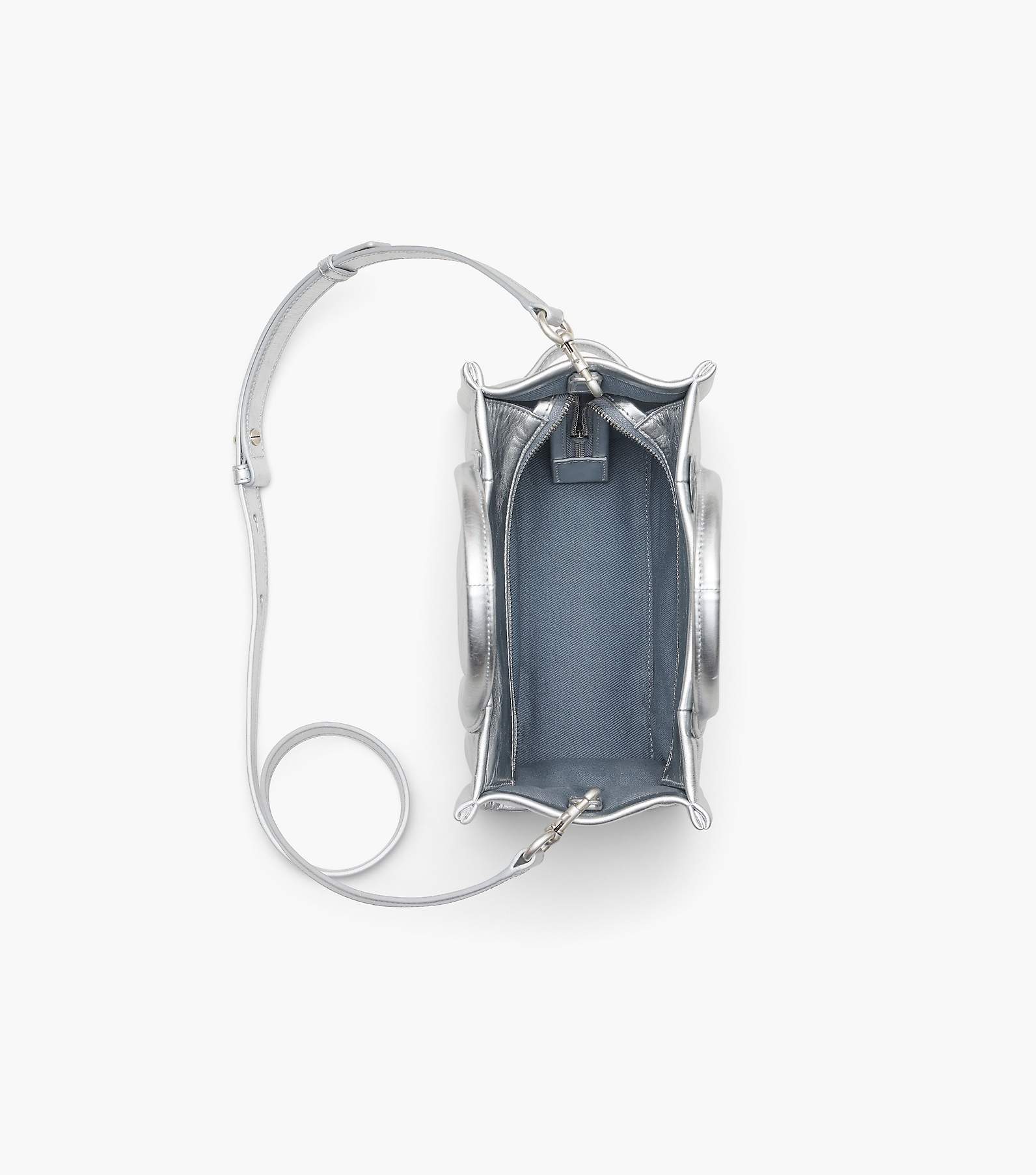 Shop Marc Jacobs The Snapshot Metallic Leather Camera Bag