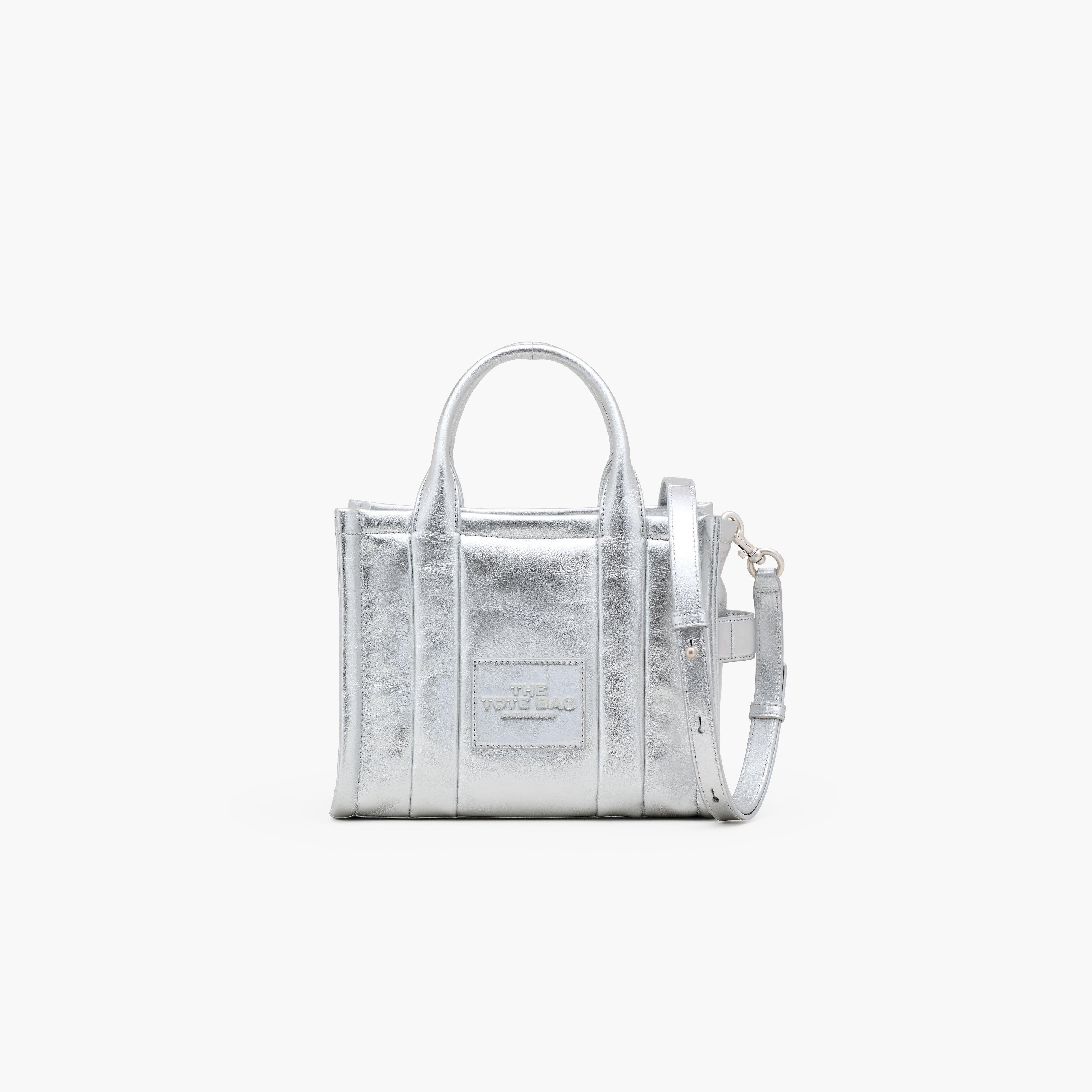 The Metallic Leather Small Tote Bag Marc Jacobs Official Site