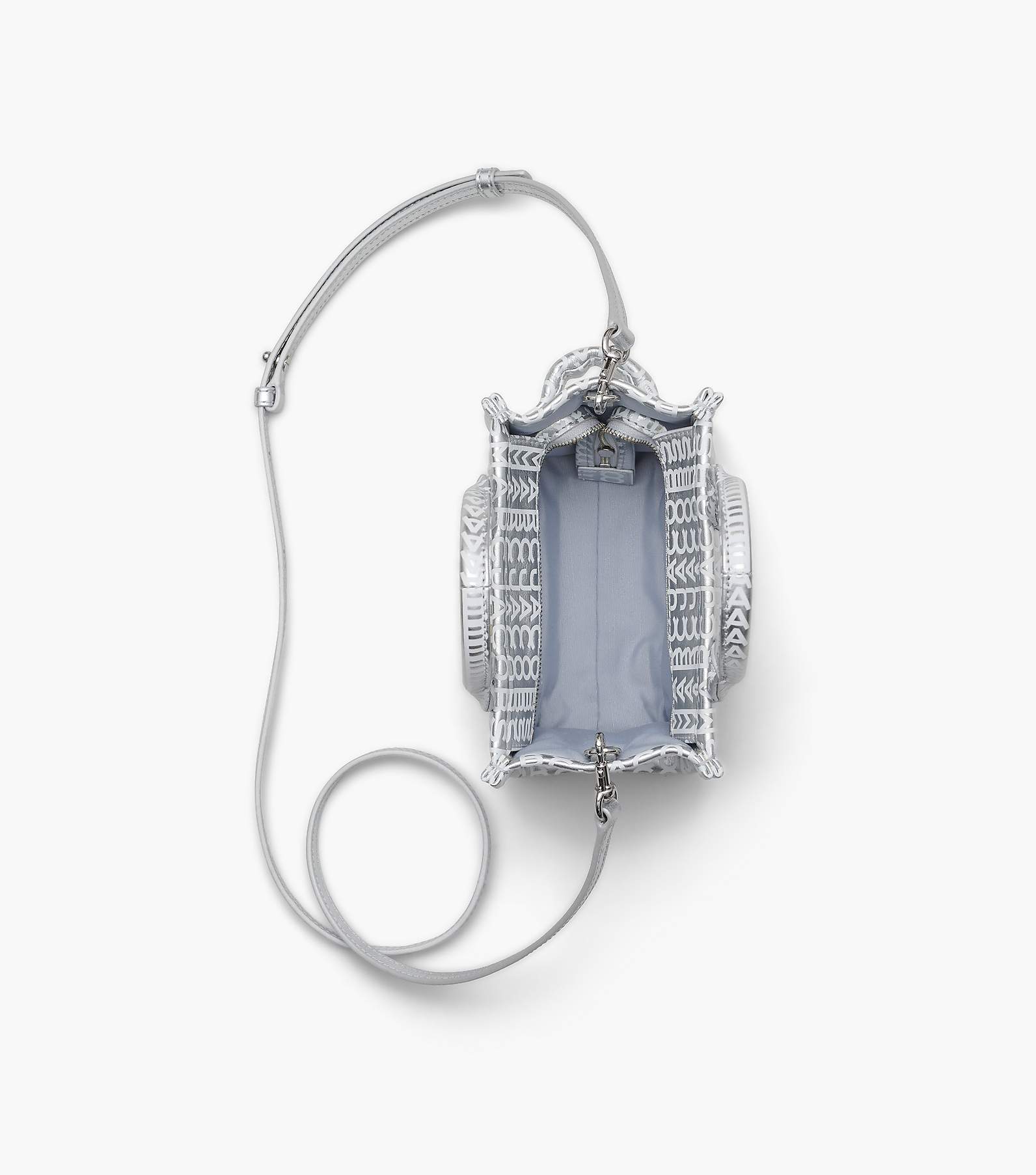 Marc Jacobs Metallic Silver Duffle Bag #A6251234