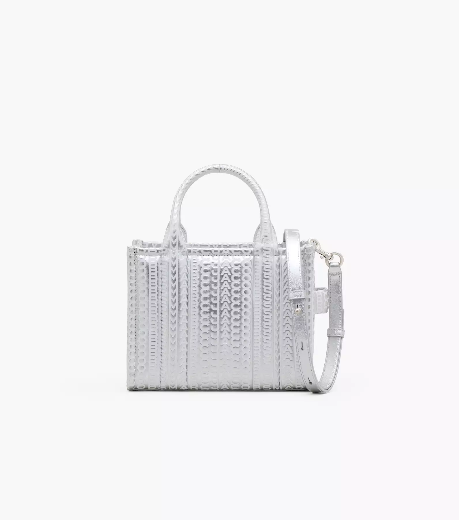 Marc Jacobs The Small Tote Bag in Silver Leather