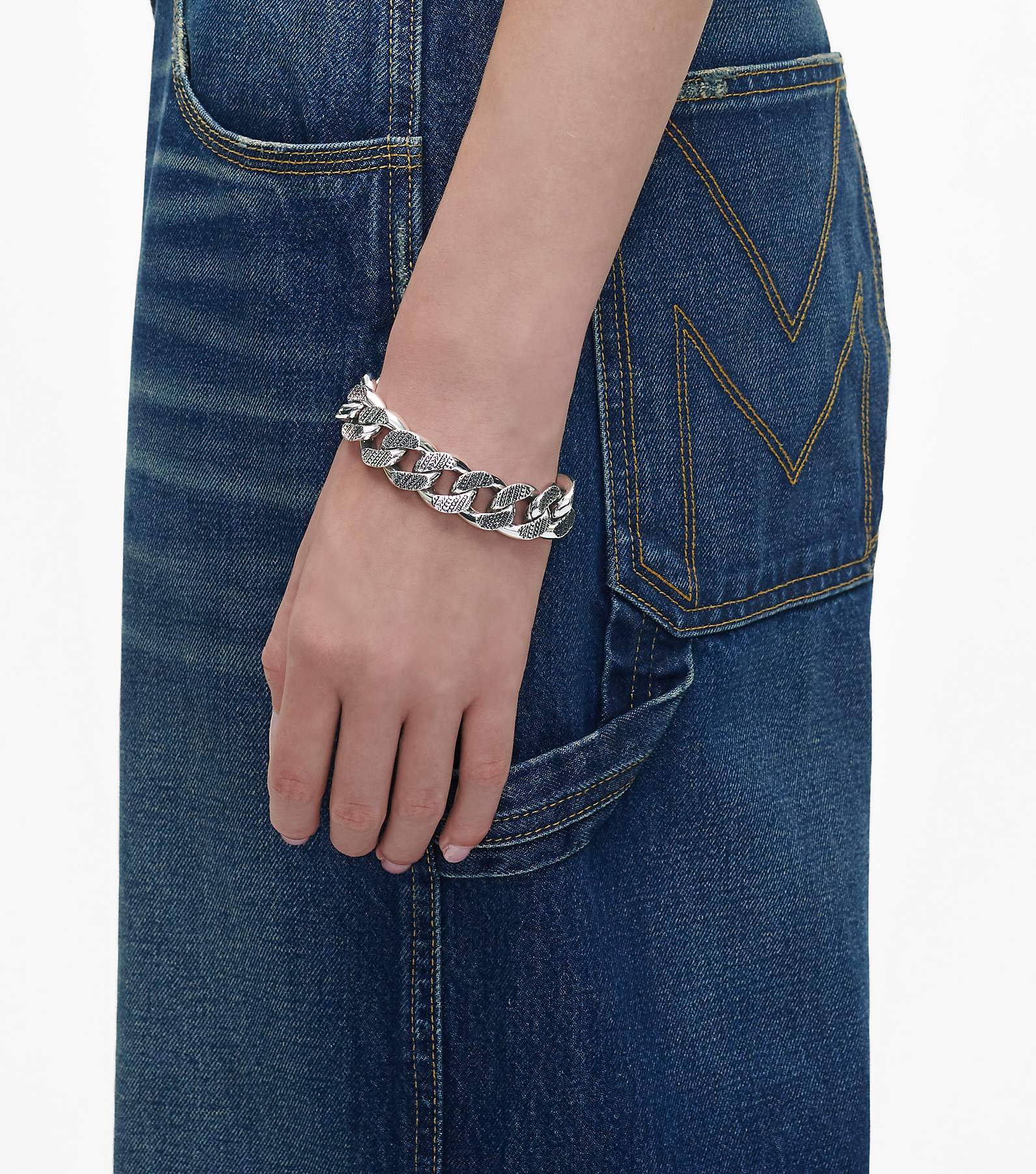 monogram chain bracelet