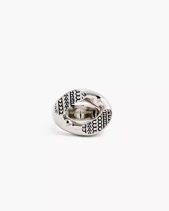 Marc Jacobs Women's Logo Two-Tone Ring
