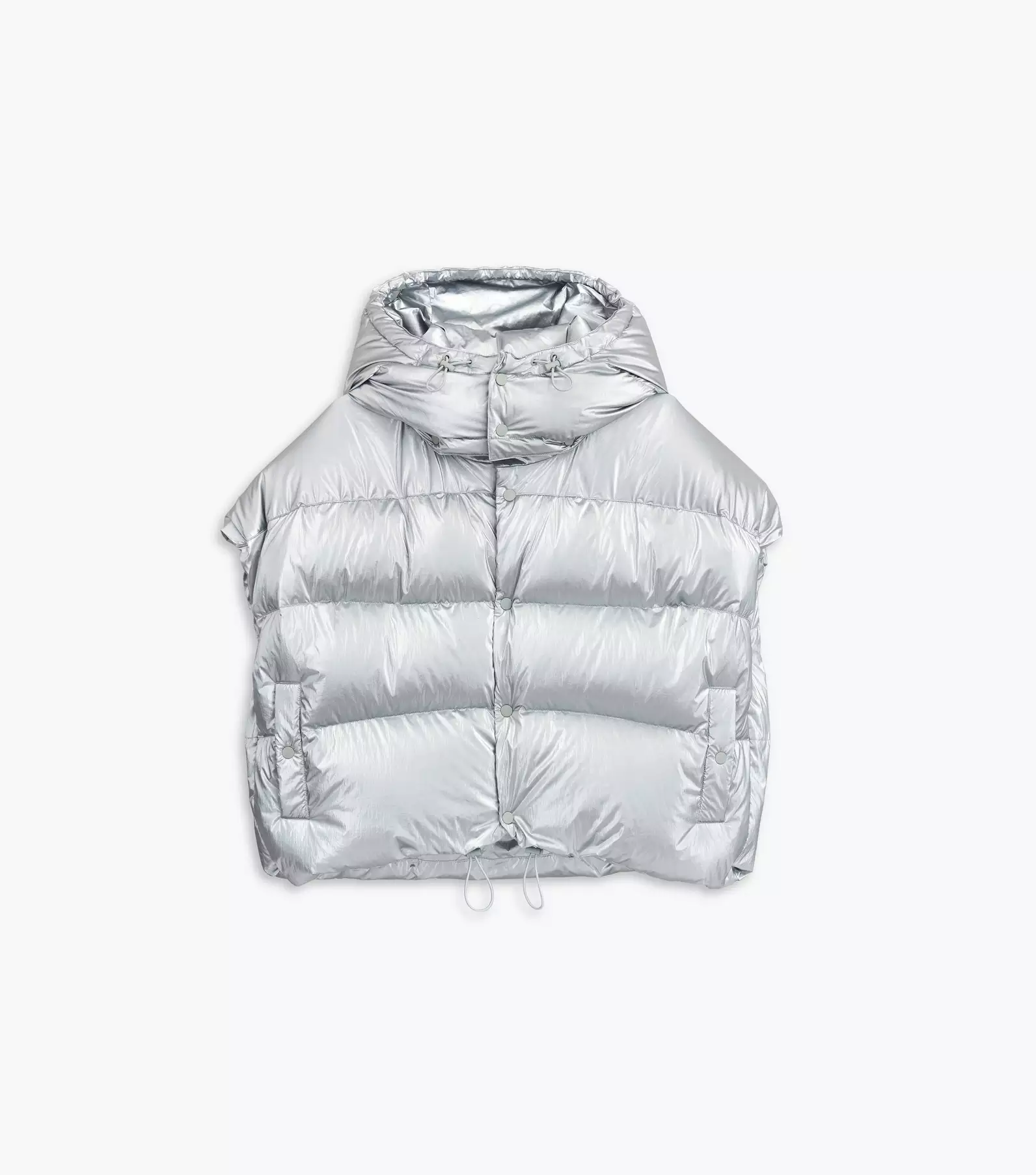 Marc Jacobs Hooded Cap-Sleeve Puffer Vest
