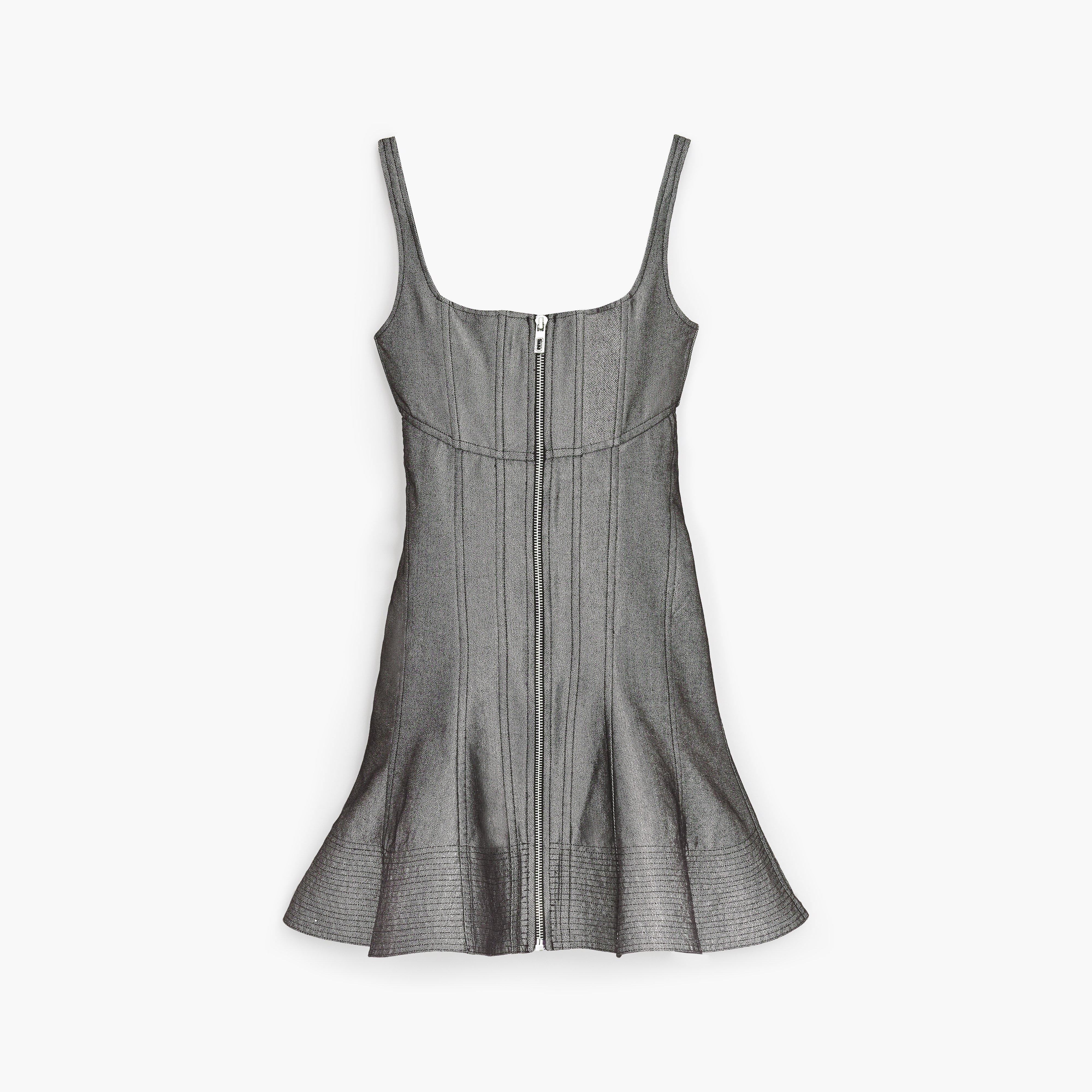 Marc by Marc jacobs The Bustier Fluted Dress,SILVER REFLECTIVE