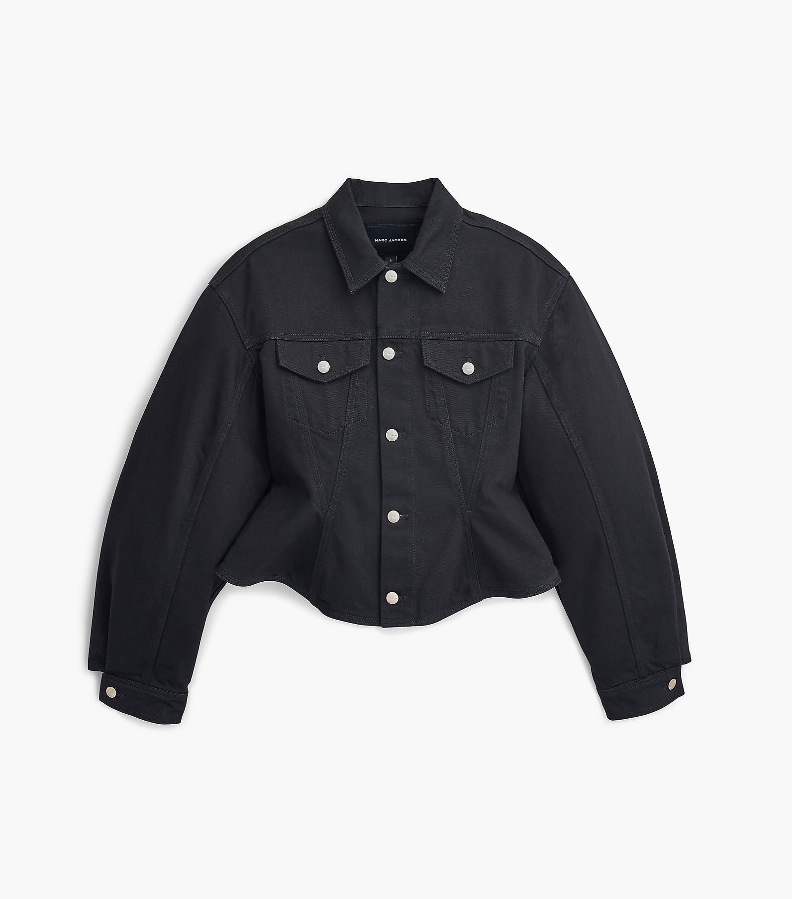 The Fluted Denim Jacket(null)