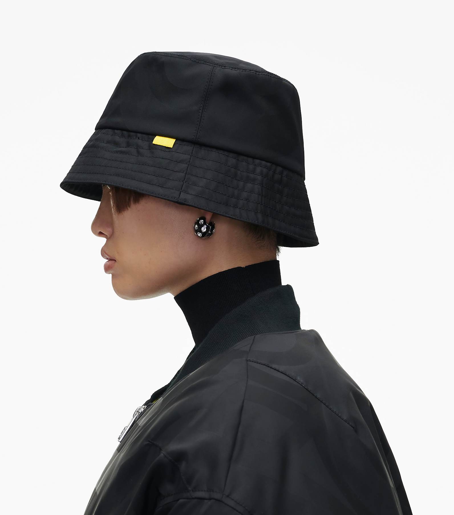 The Nylon Bucket Hat in Black, Size XS/Small