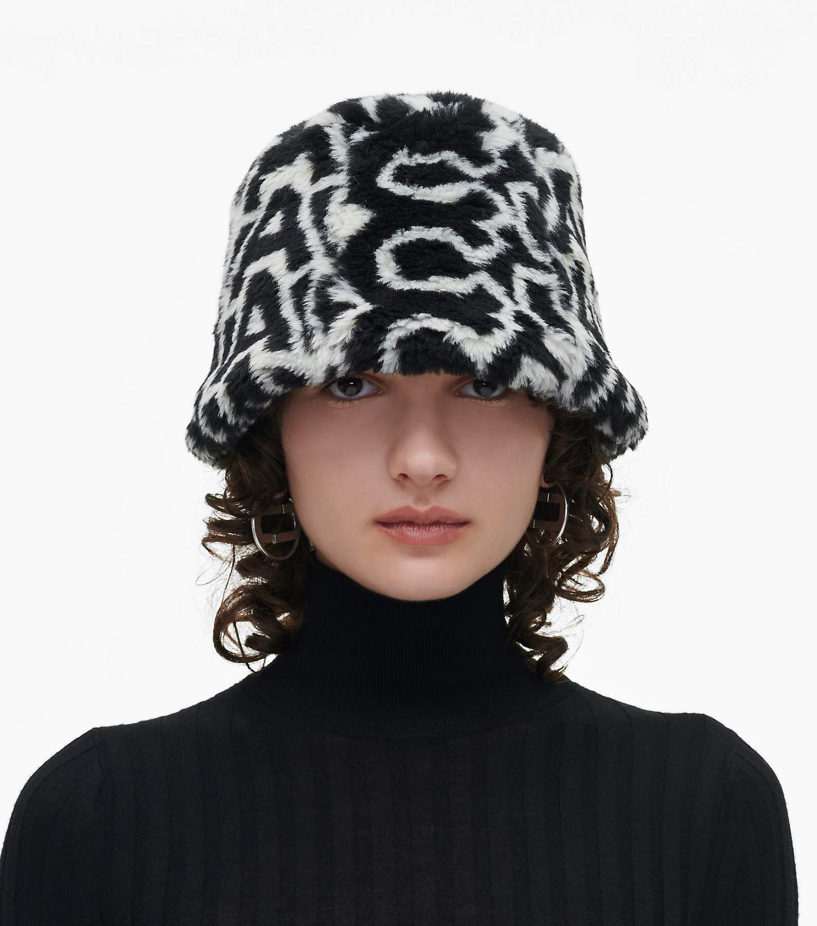 Marc Jacobs Monogram Bucket Hat in Grey