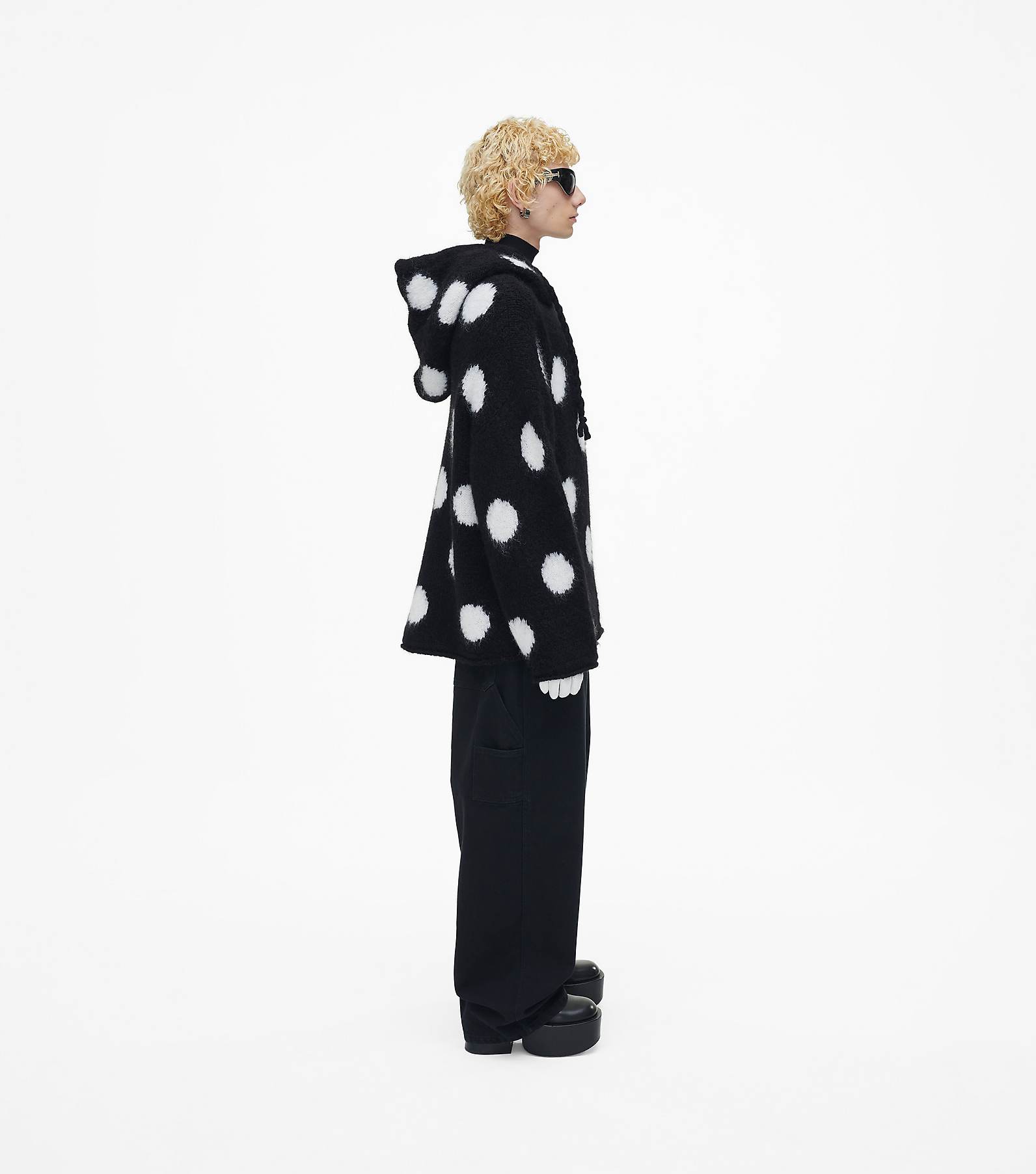 The Brushed Spots Knit Hoodie(null)