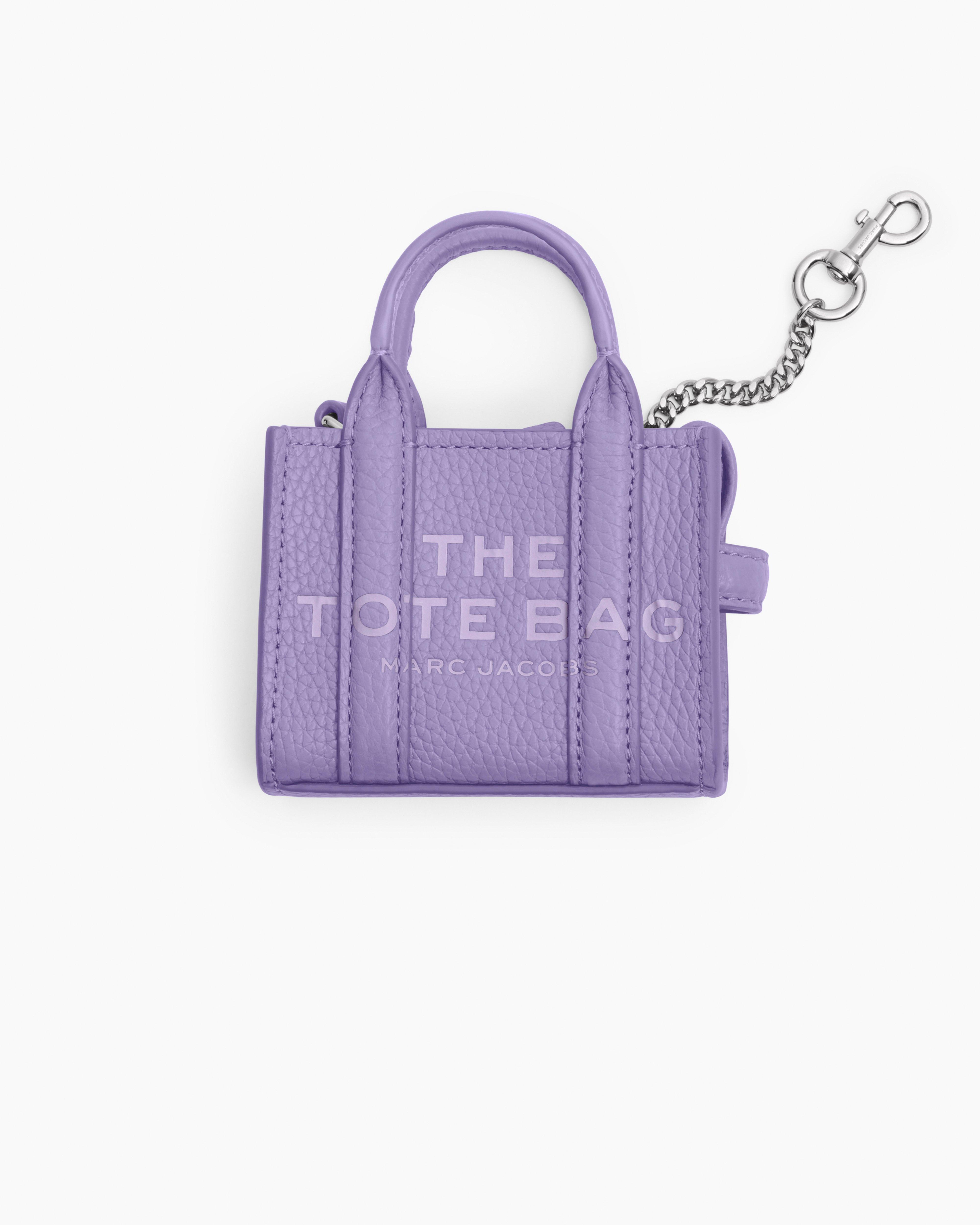 MARC JACOBS Marc Jacobs The Nano Tote Bag Charm in Lavender