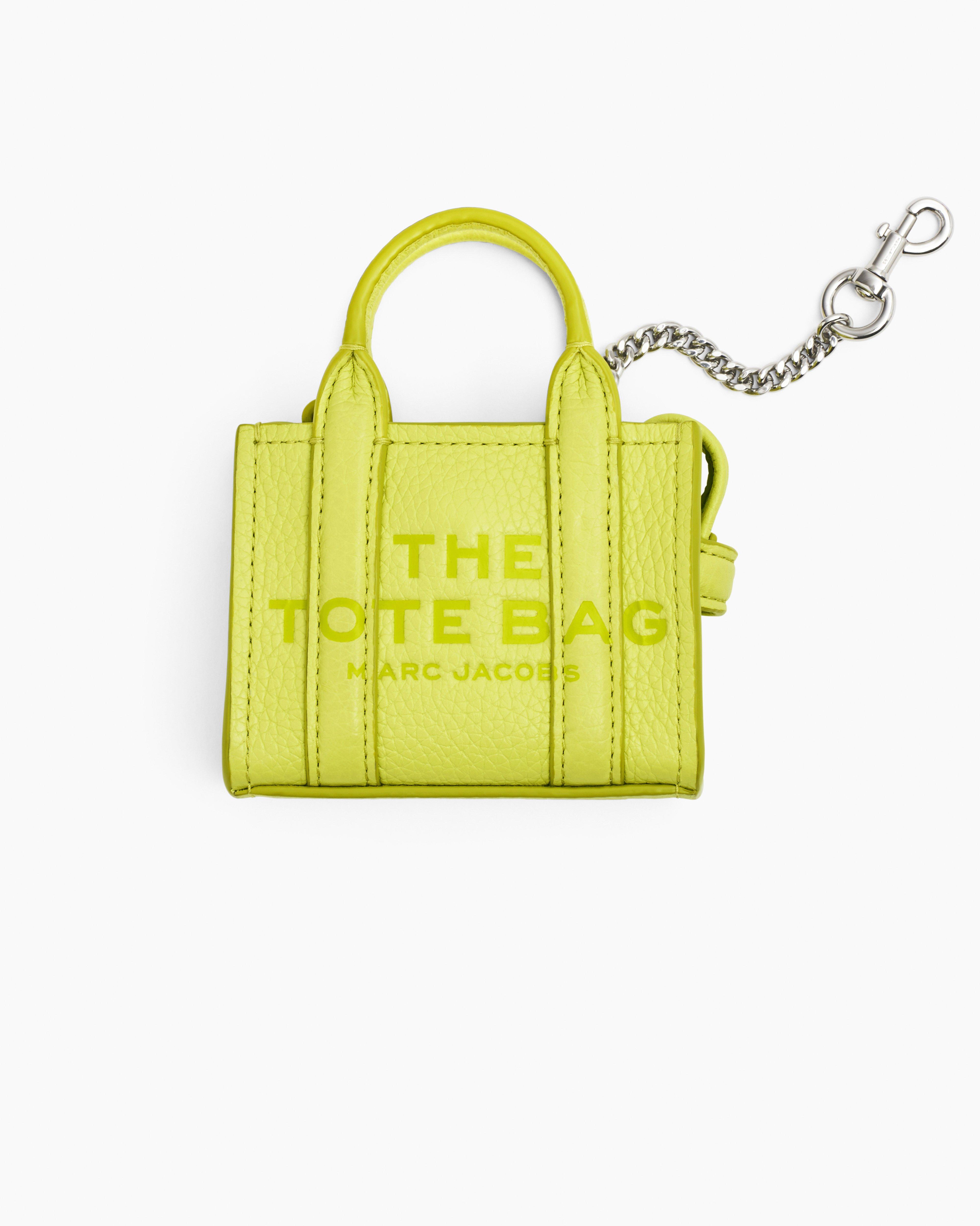 MARC JACOBS Marc Jacobs The Nano Tote Bag Charm in Limoncello