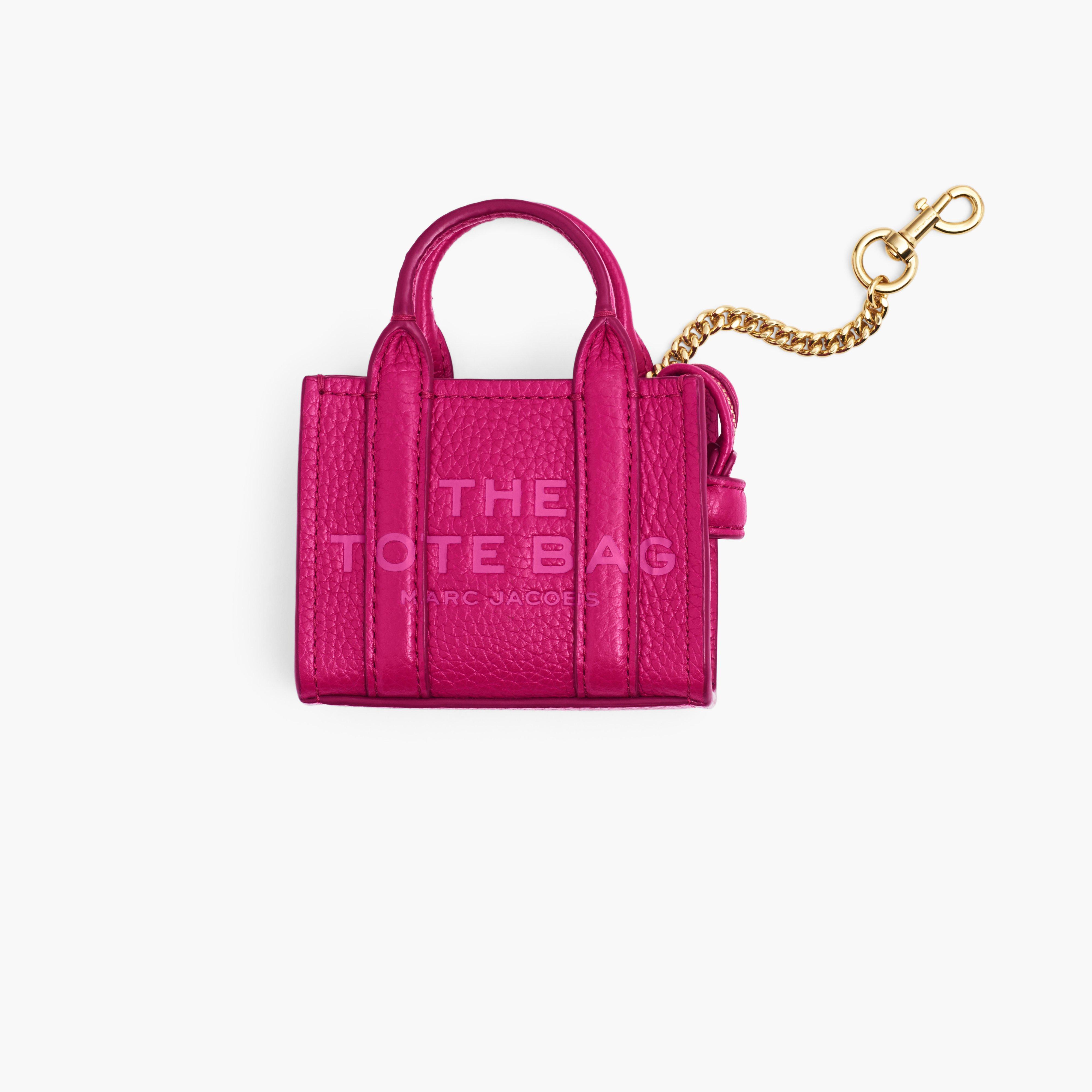 The Nano Tote Bag Charm - LIPSTICK PINK