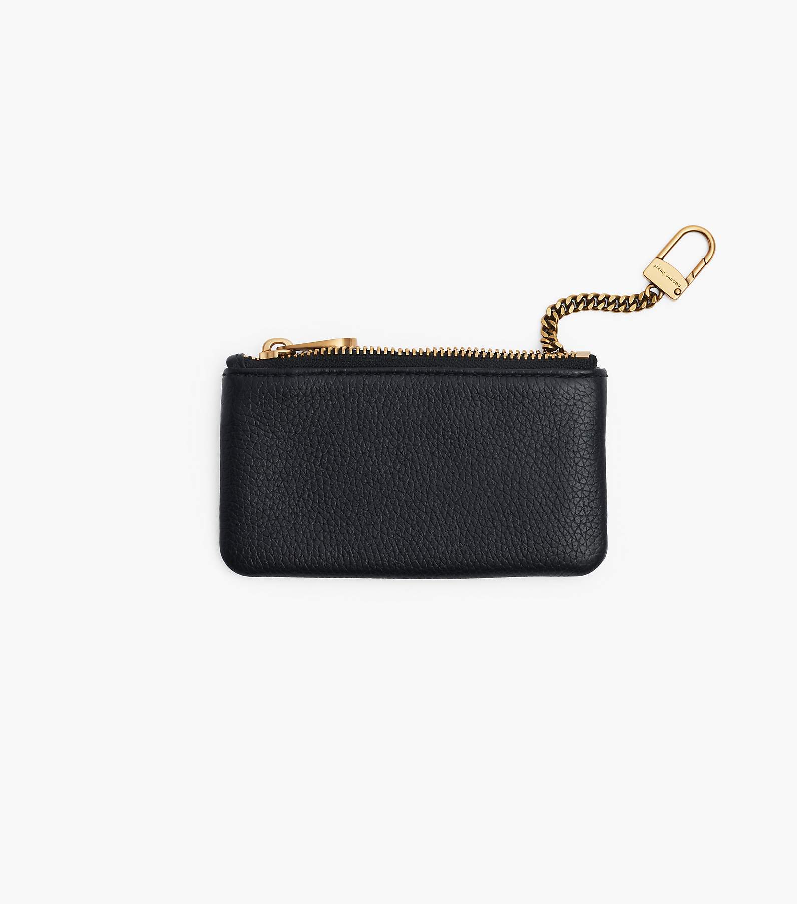 One Size Key Pouch in Monogram Leather Black