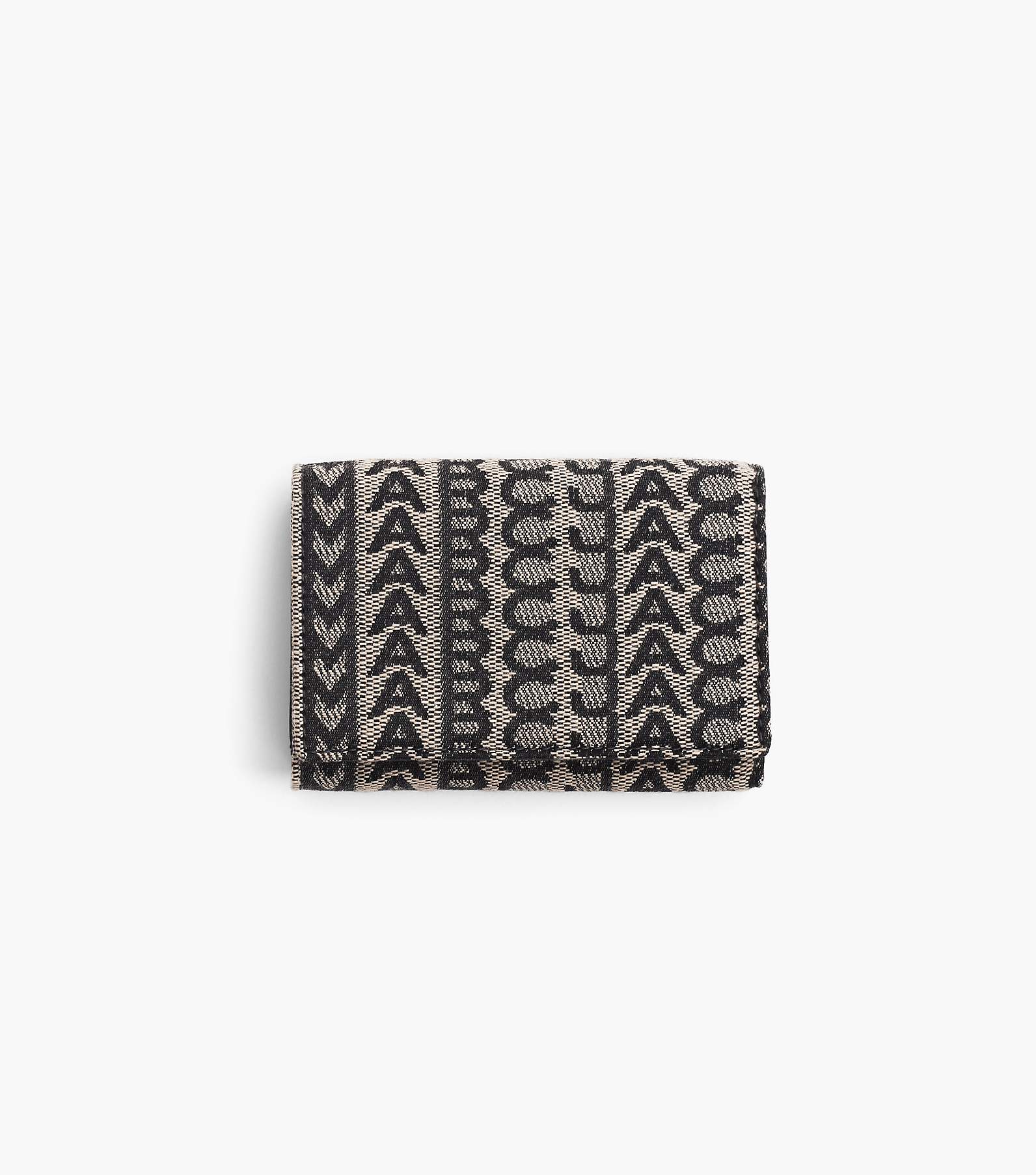 Trifold wallet with all-over monogram