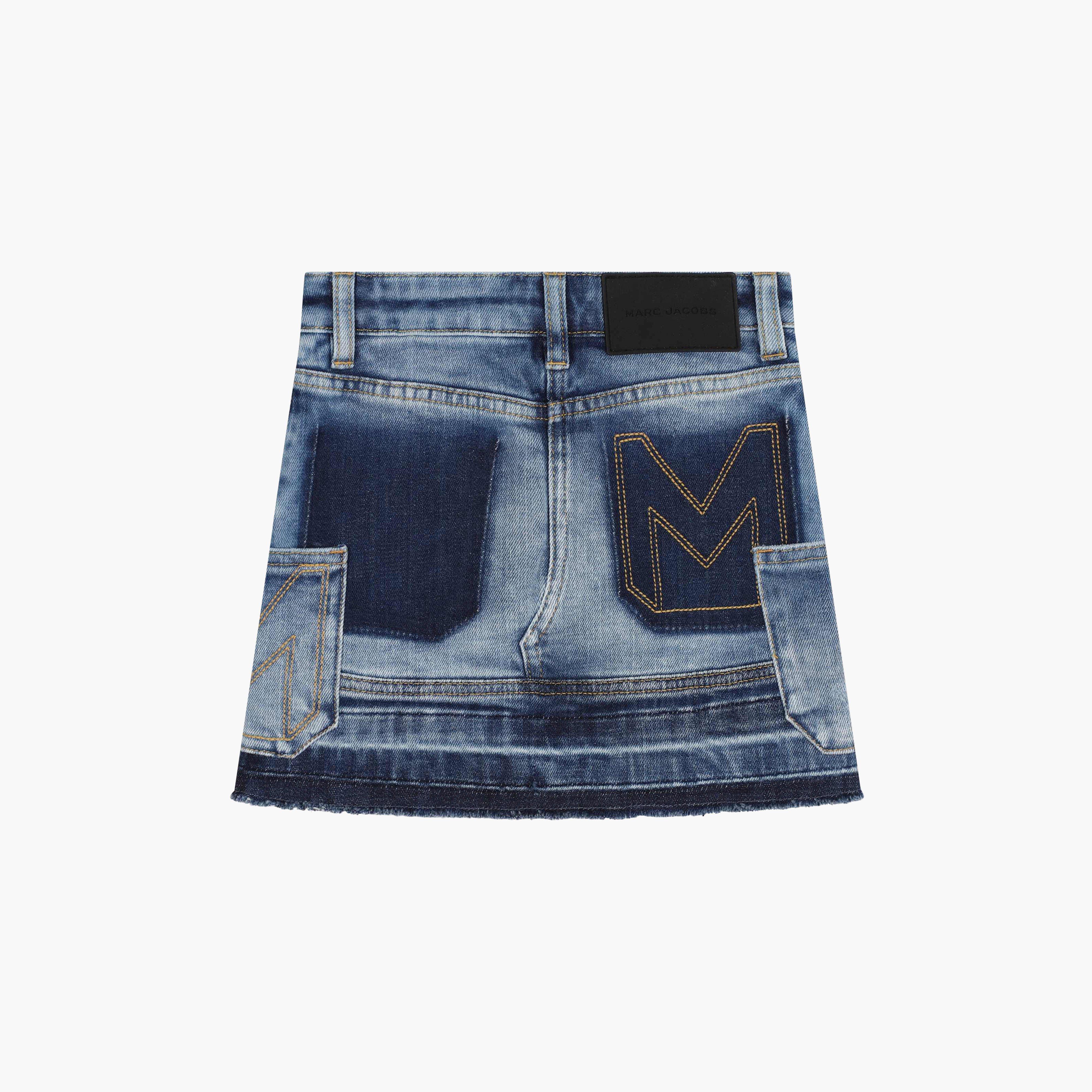 The Patchwork Denim Mini Skirt Marc Jacobs Official Site