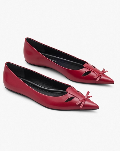 Marc Jacobs Red The Kat Ballerina Flats